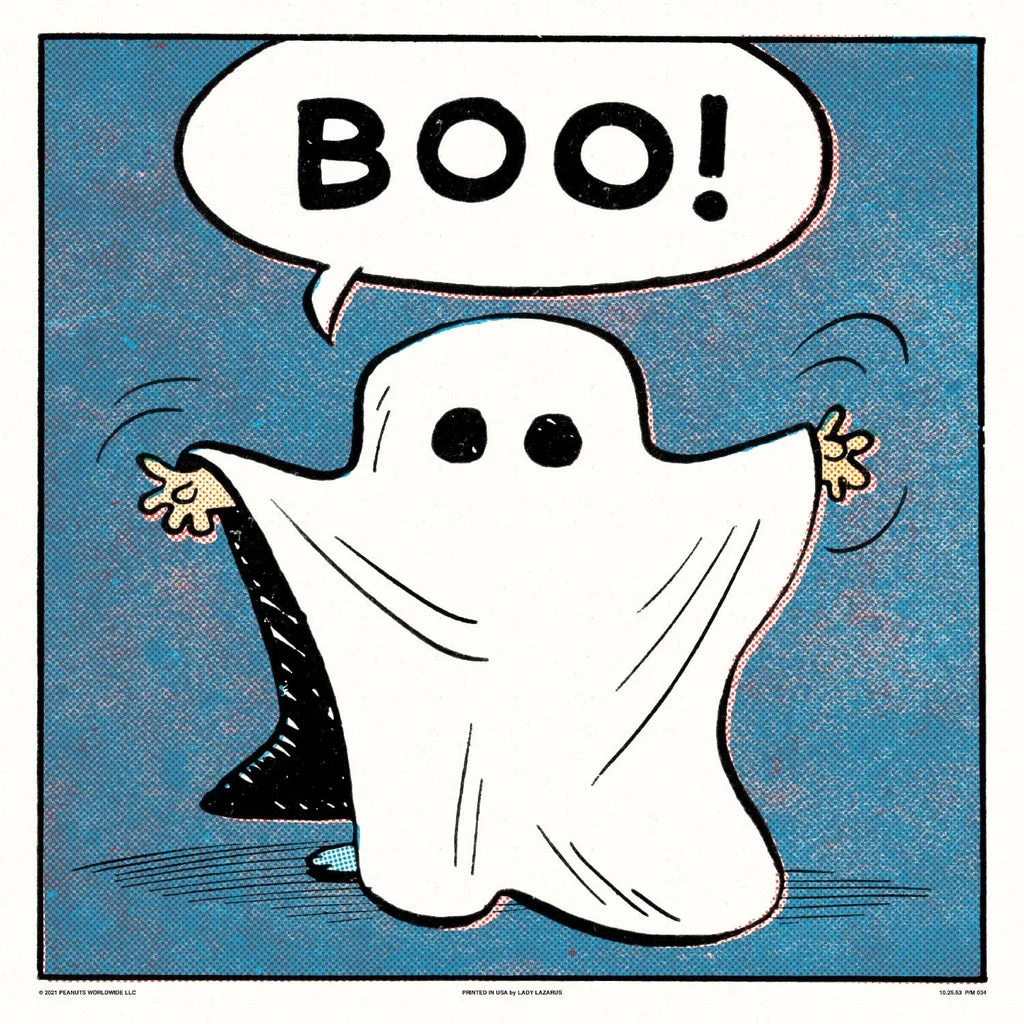 Peanuts Boo! Poster - Charles Schulz