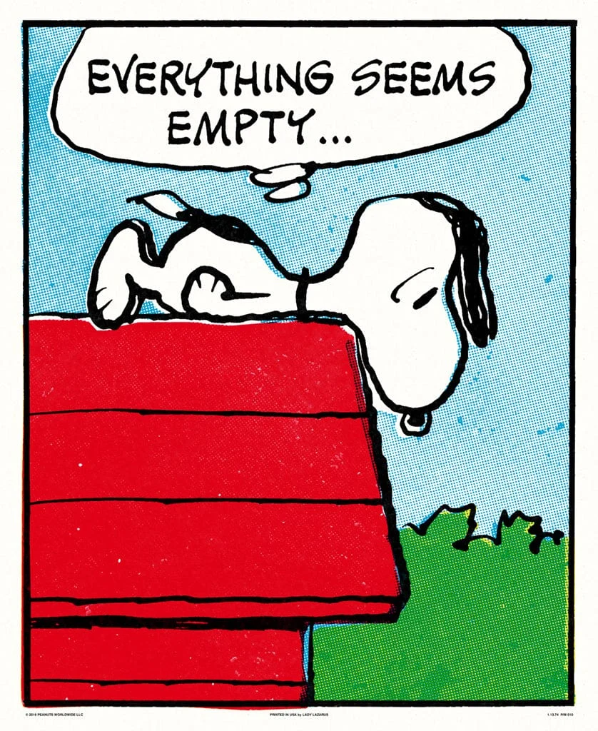 Peanuts Empty Poster - Charles Schulz