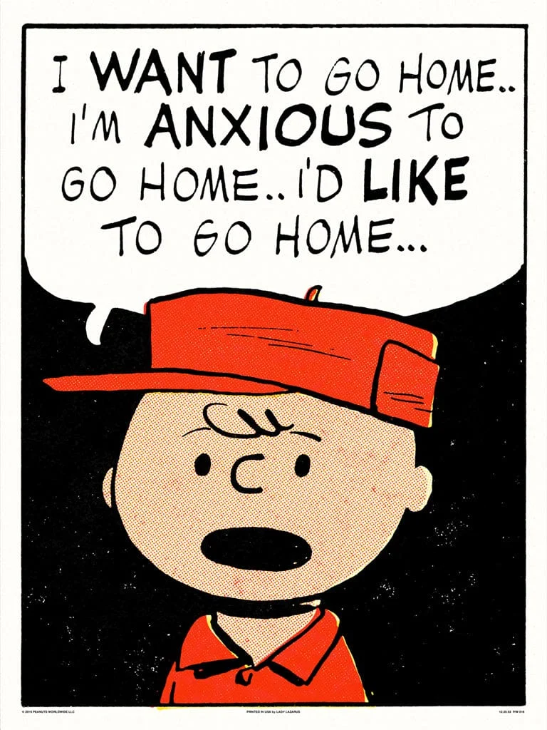 Peanuts Go Home Poster - Charles Schulz