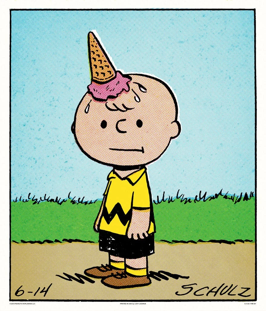 Peanuts Ice Cream Poster - Charles Schulz