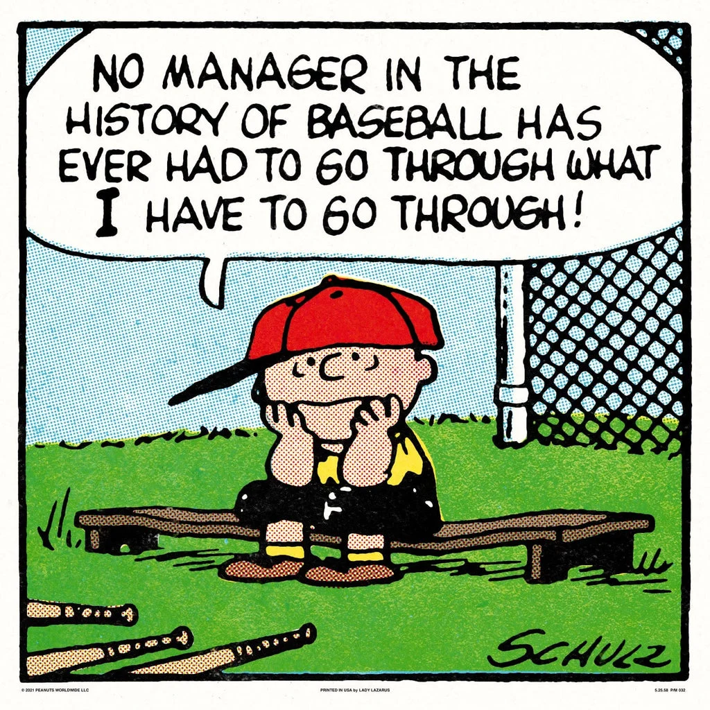 Peanuts Manager Poster - Charles Schulz