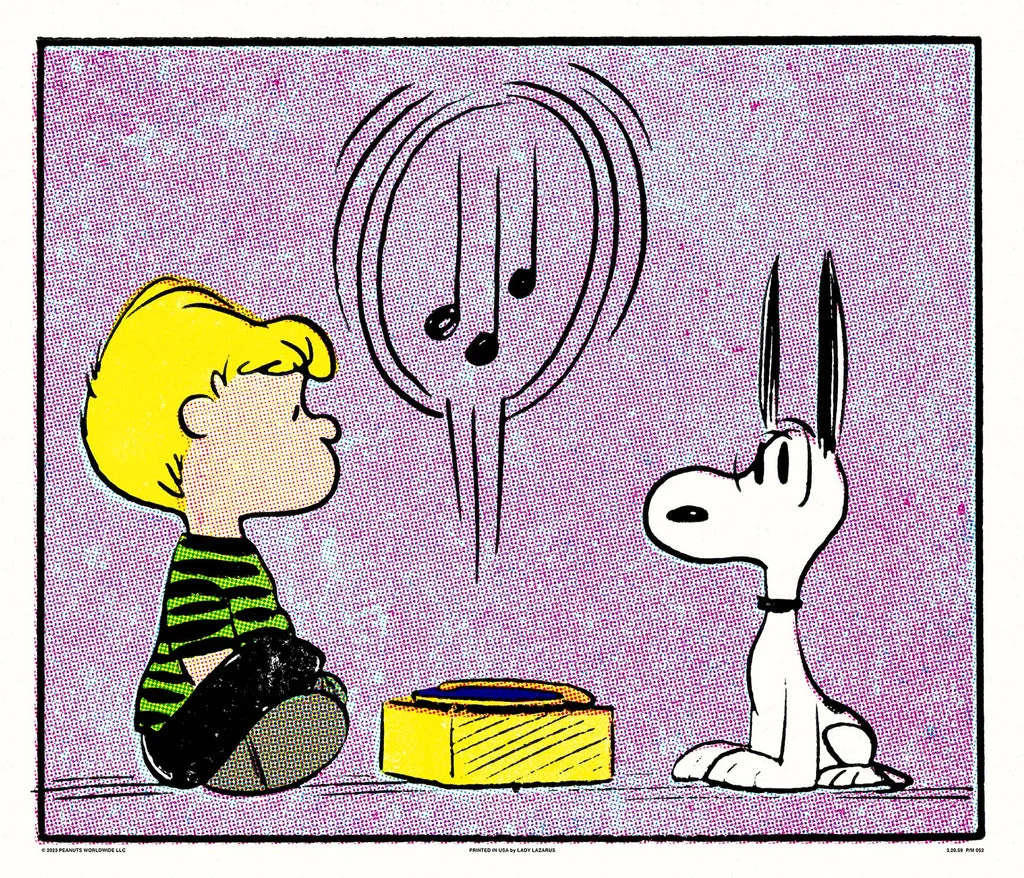 Peanuts Sound Poster - Charles Schultz