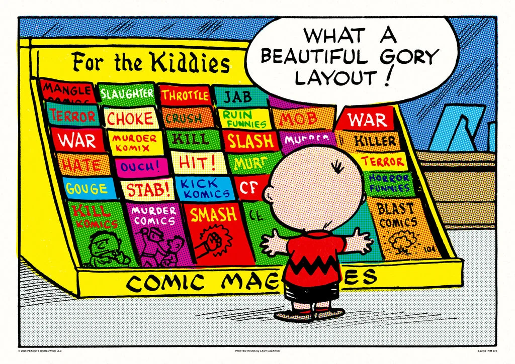 Peanuts A Beautiful Gory Layout Poster - Charles Schulz