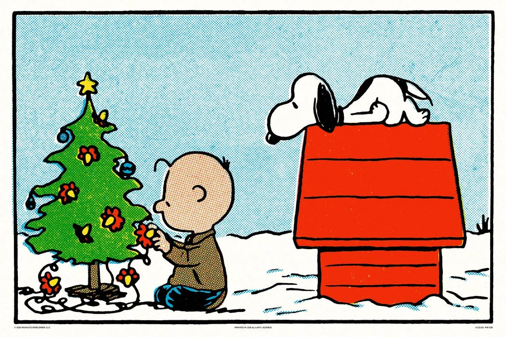 Peanuts Tree Poster - Charles Schulz