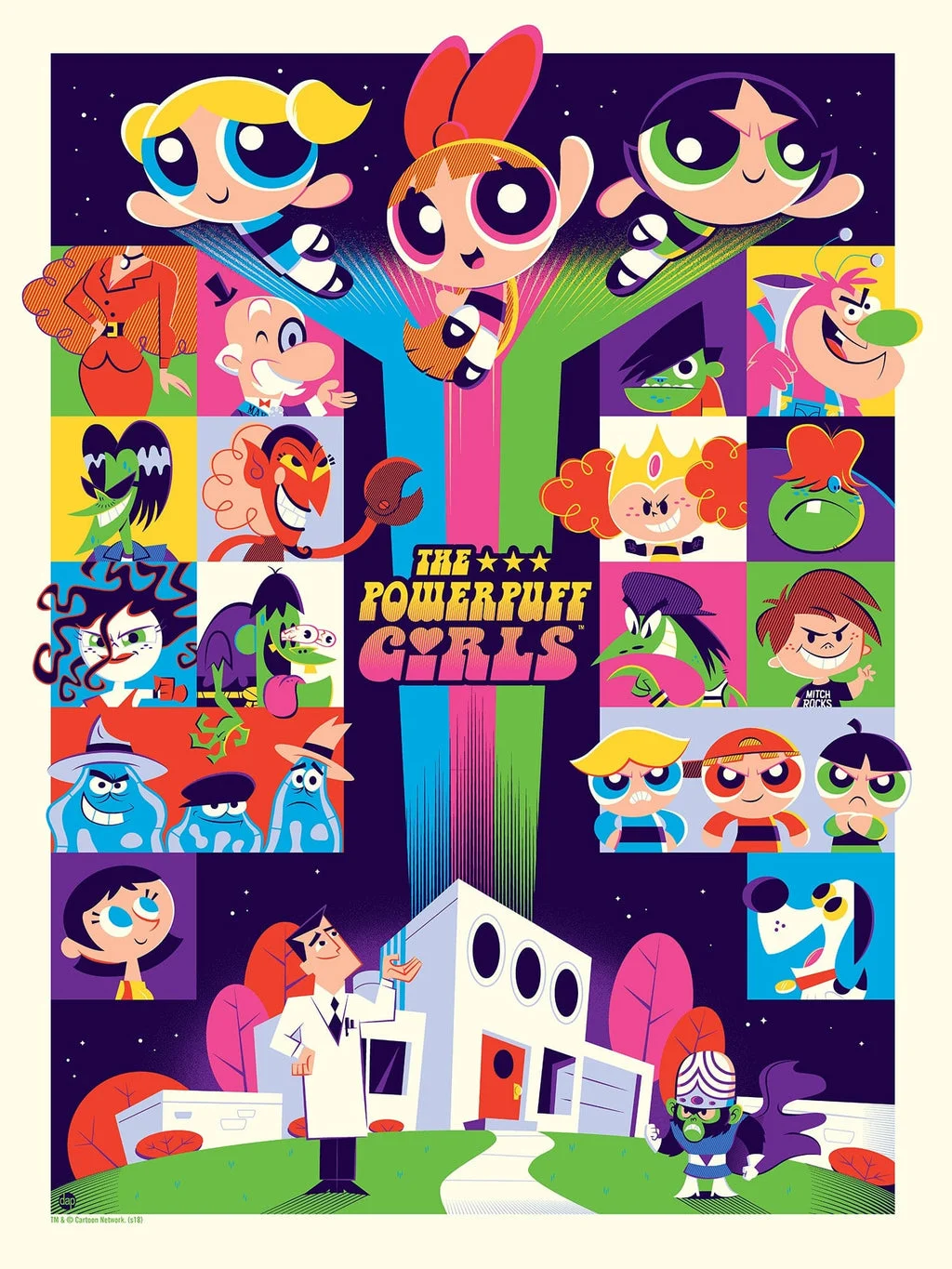 The Powerpuff Girls Poster - Dave Perillo