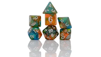 Sirius Dice 0009-02 Persimmon Punch Dice Set