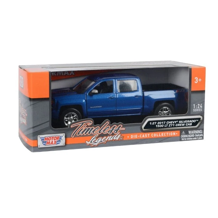 2017 Chevrolet Silverado 1500 LT Z71 Crew Cab 1:24 Scale Diecast Pickup Truck - Motormax
