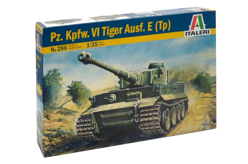 Pz.Kpfw. VI Tiger I Ausf. E, 1/35 Scale Plastic Model Kit - Italeri