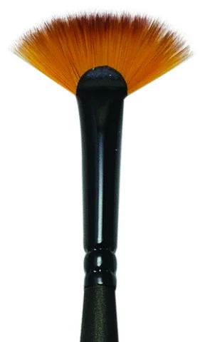 MINI MAJESTIC SHORT HANDLE FAN 12/0 - ROYAL BRUSH