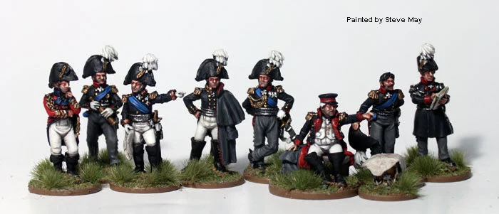 Napoleonic Russian High Command 1812, 28 mm Scale Model Metal Figures - Perry Miniatures