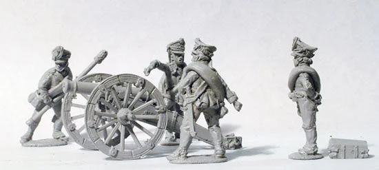 Napoleonic Russian Foot Artillery 6 Pounder 1812, 28 mm Scale Model Metal Figures - Perry Miniatures