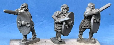 PIG030148 - Roman Auxiliary + sword +Crescent shield