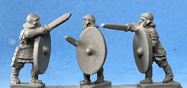 PIG030145 - Roman Auxiliary + sword +Plain shield