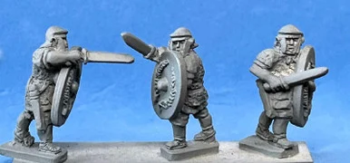 PIG030147 - Roman Auxiliary + sword +Wreath shield