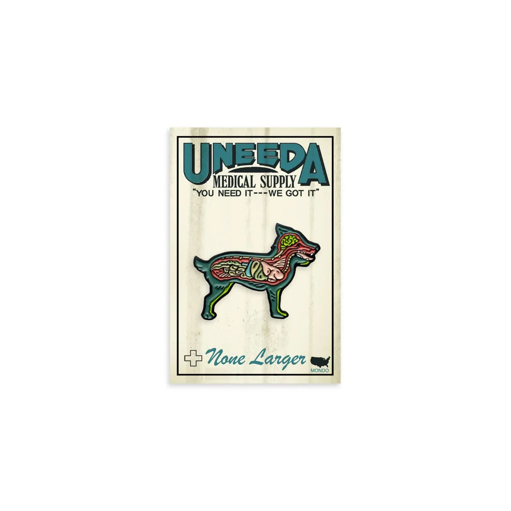 Dissected Dog Enamel Pin - Gary Pullin