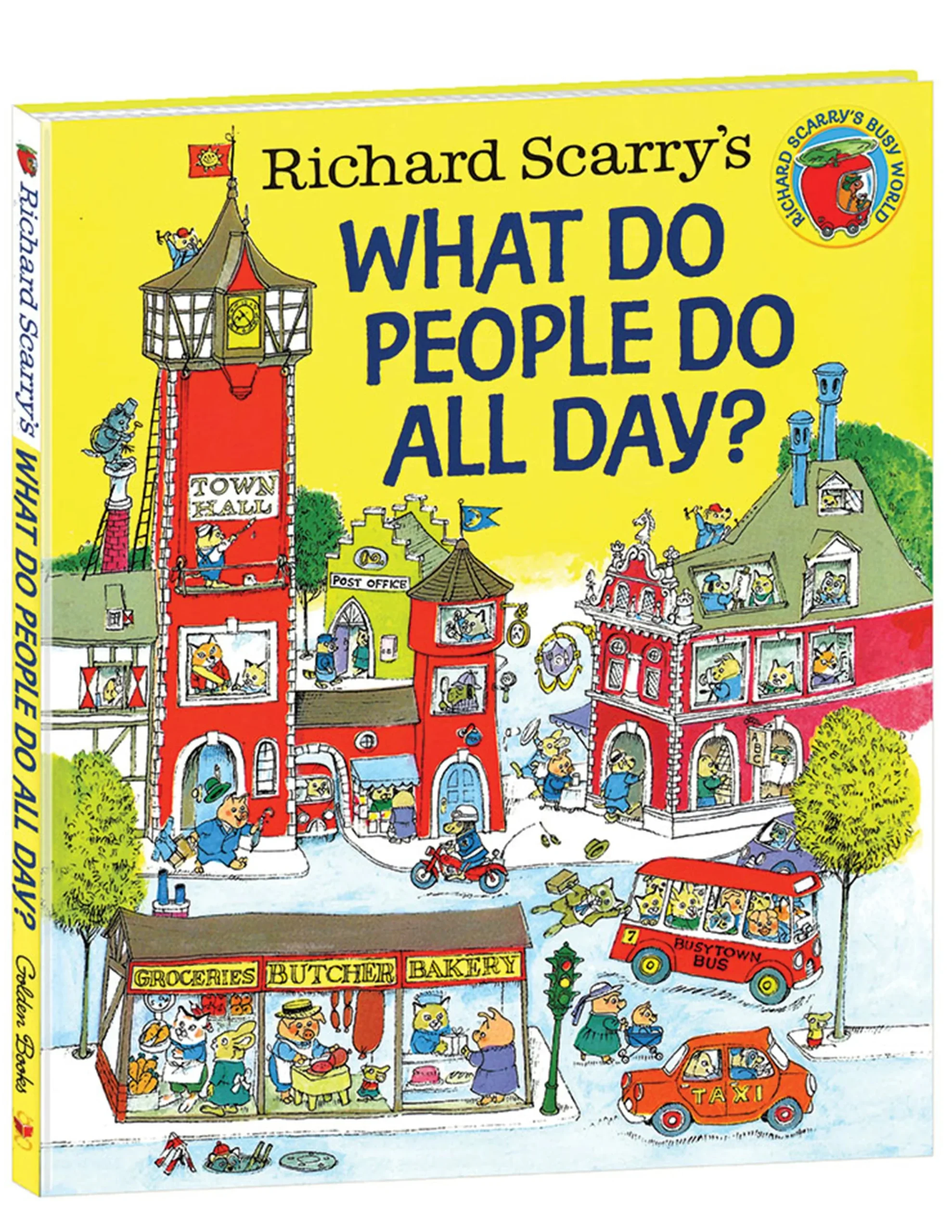 What Do People Do All Day? Hardcover Book By Richard Scarry - Yottoy