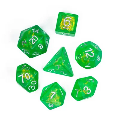 Foam Brain Games 2523 Radioactive Ore RPG Dice Set - FoamBrain
