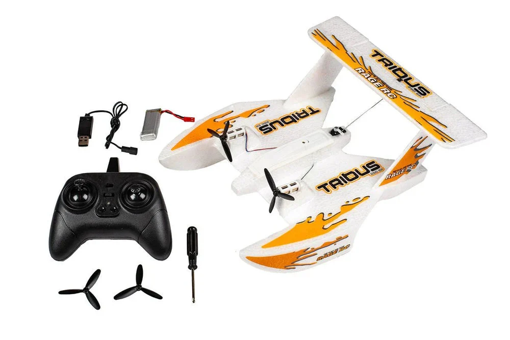 Tribus 250 Electric Powered RTF Amphibious Aircraft ((Orange) - Rage RC