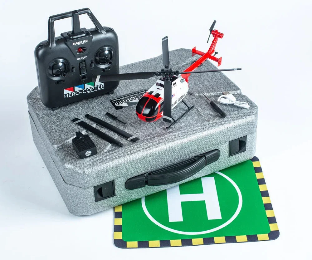 Hero-Copter, 4-Blade RTF Helicopter; Coast Guard