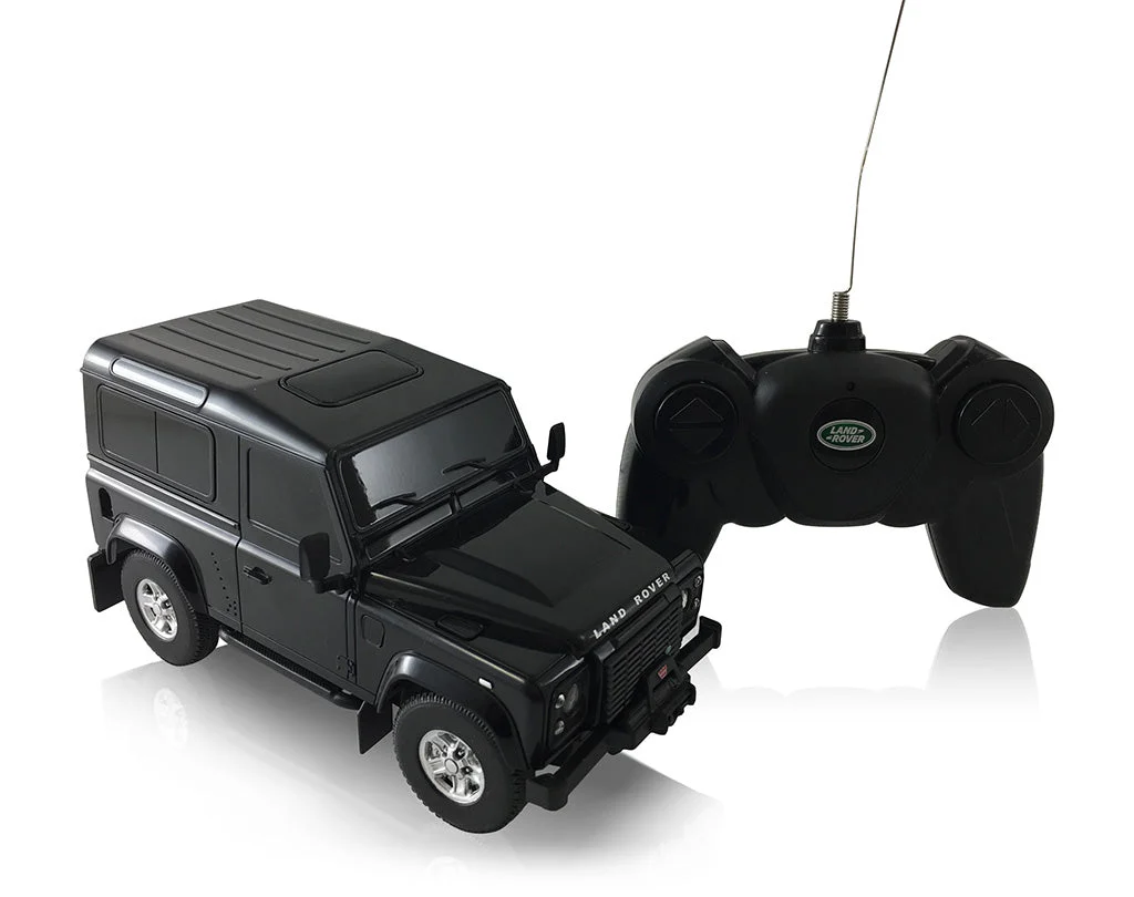 Land Rover Defender (Black) 1/24 Scale Radio Controlled Model Car By Rastar