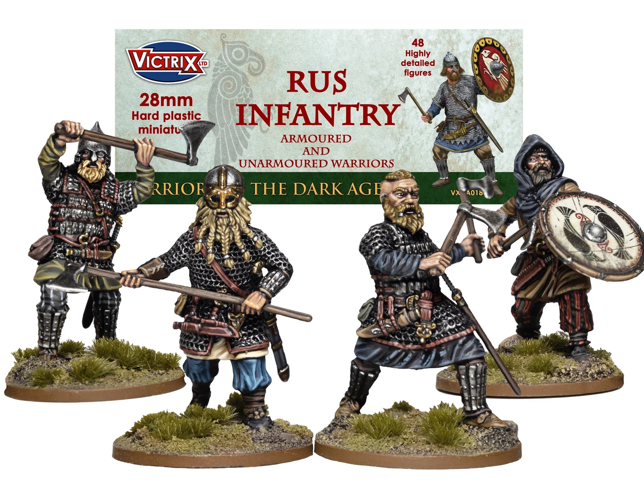 Rus Infantry, 28 mm Scale Model Plastic Figures - Victrix