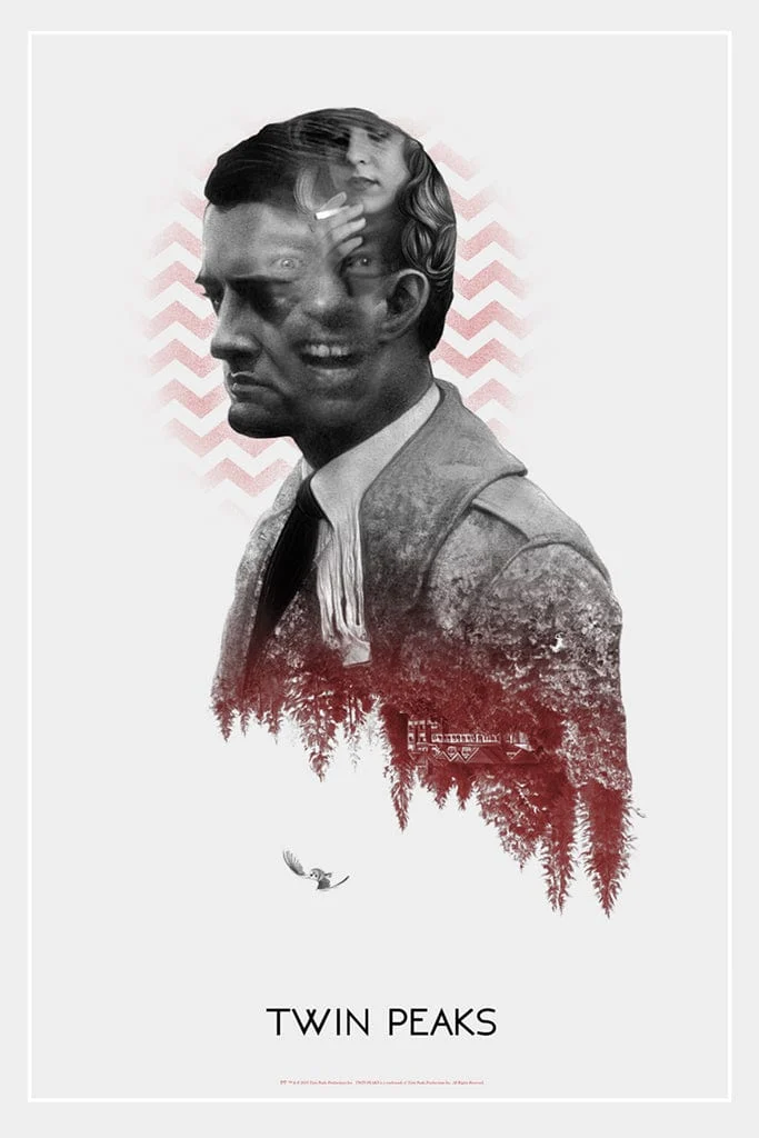 Twin Peaks (Variant) Poster - Greg Ruth