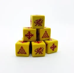 SAGA Age of Vikings Celtic – Welsh Dice Set - Gripping Beast