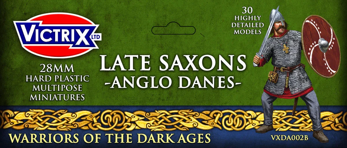 Late Saxons / Anglo Danes (Skirmish Pack), 28 mm Scale Model Plastic Figures - Victrix