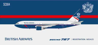 British Airways (USAir) B767-300 Reg: N654US SC004 Scale 1:400