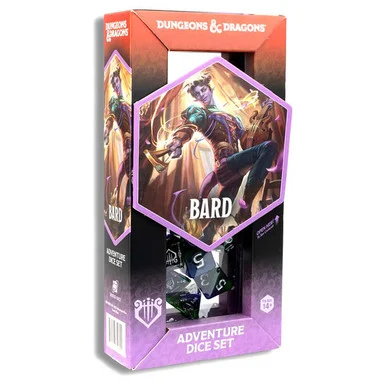 Sirius Dice SDZ2002-09B Dungeons and Dragons Adventure Dice - Bard: Blue (New)