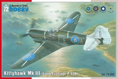 Special Hobby 72380 P-40K Kittyhawk Mk.III Fighter 1/72 Scale Model Kit