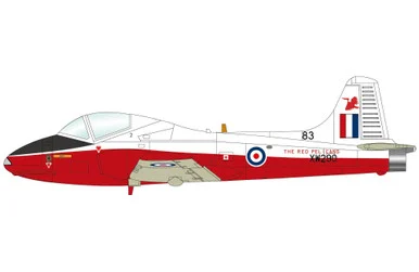 Jet Provost T.5 "Red Pelicans" XW290/83 SM7009 Scale 1:72 - Hobby Master