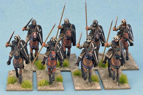 SAGA Age Of Crusades, Milites Christi Mounted Sergeants (Warriors), 28 mm Scale Metallic Figures - Gripping Beast