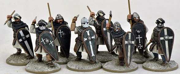 SAGA Age Of Crusades, Milites Christi Sergeants (Warriors), 28 mm Scale Metallic Figures - Gripping Beast