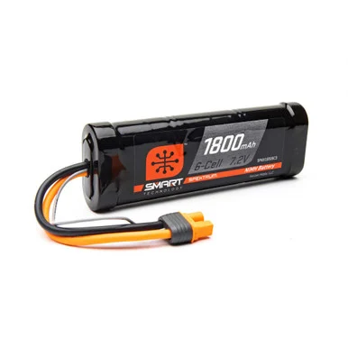 Spektrum SPMX18006C3 1800mAh 6-Cell 7.2V Smart NiMH Battery IC3
