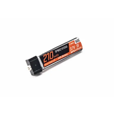 Spektrum SPMX2101S50 3.7V 210mAh 1S 50C LiPo Battery: JST PH 1.25 Ultra Micro Connector