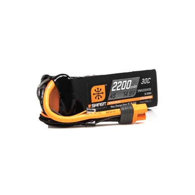 Spektrum SPMX22004S30 14.8V 2200mAh 4S 30C Smart LiPo Battery: IC3