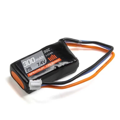 Spektrum SPMX3002S30 7.4V 300mAh 2S 30C LiPo Battery: PH