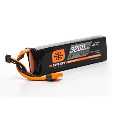 Spektrum SPMX32004S30 14.8V 3200mAh 4S 30C Smart LiPo Battery: IC3