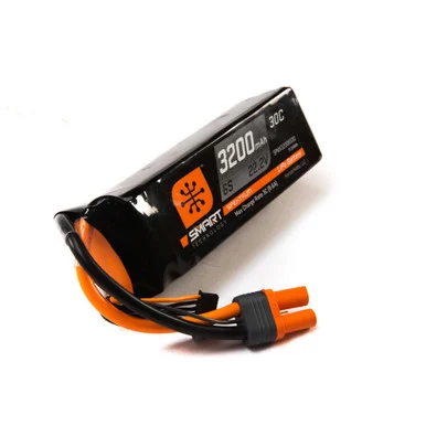 Spektrum SPMX32006S30 3200mAh 6S 22.2V 30C Smart LiPo Battery; IC5