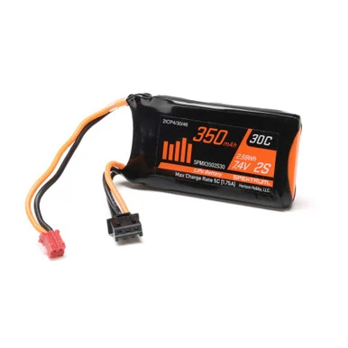 Spektrum SPMX3502S30 350mAh 2S 7.4V LiPo w/ PH2.0 2pin Power Connector - Axial