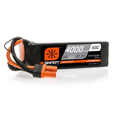Spektrum SPMX40006S50 22.2V 4000mAh 6S 50C Smart LiPo Battery: IC5