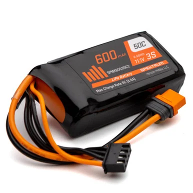 Spektrum SPMX6003SIC2 600mAh 3S 11.1V 50C LiPo Battery; IC2