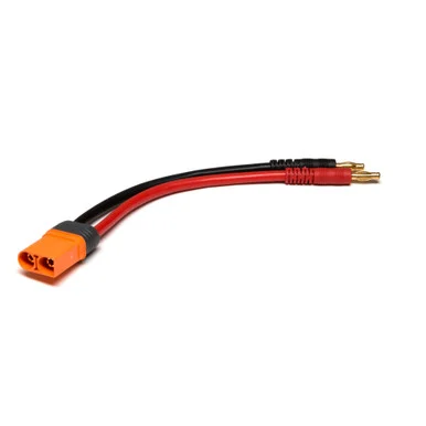 Spektrum SPMXCA504 Adapter: IC5 Device / 4mm Male Bullets with 6" Wires: 13 AWG