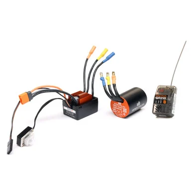 Spektrum SPMXSEMC25 Smart BL ESC / Motor / RX Combo: 1/12 Losi NASCAR AWD RC Race Car