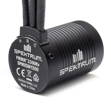 Spektrum SPMXSM1300 Firma 3652 3300Kv 4-Pole Brushless Motor 3.175mm