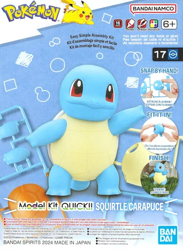 Bandai 2704425 #17 Pokemon Squirtle / Carapuce Model Kit Quick!