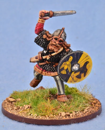 SAGA Age of Vikings, Viking Warlord A, 28 mm Scale Metal Figure - Gripping Beast