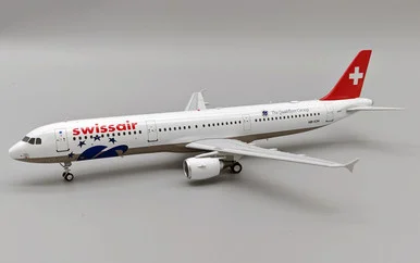 Swissair Airbus A321-111 HB-IOH with stand B-321-IOH Scale 1:200