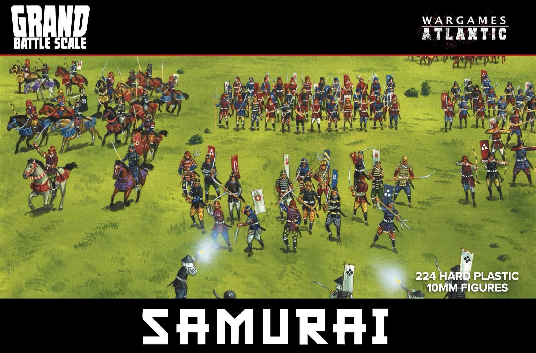 Samurai 10 mm Scale Model Plastic Figures - Wargames Atlantic